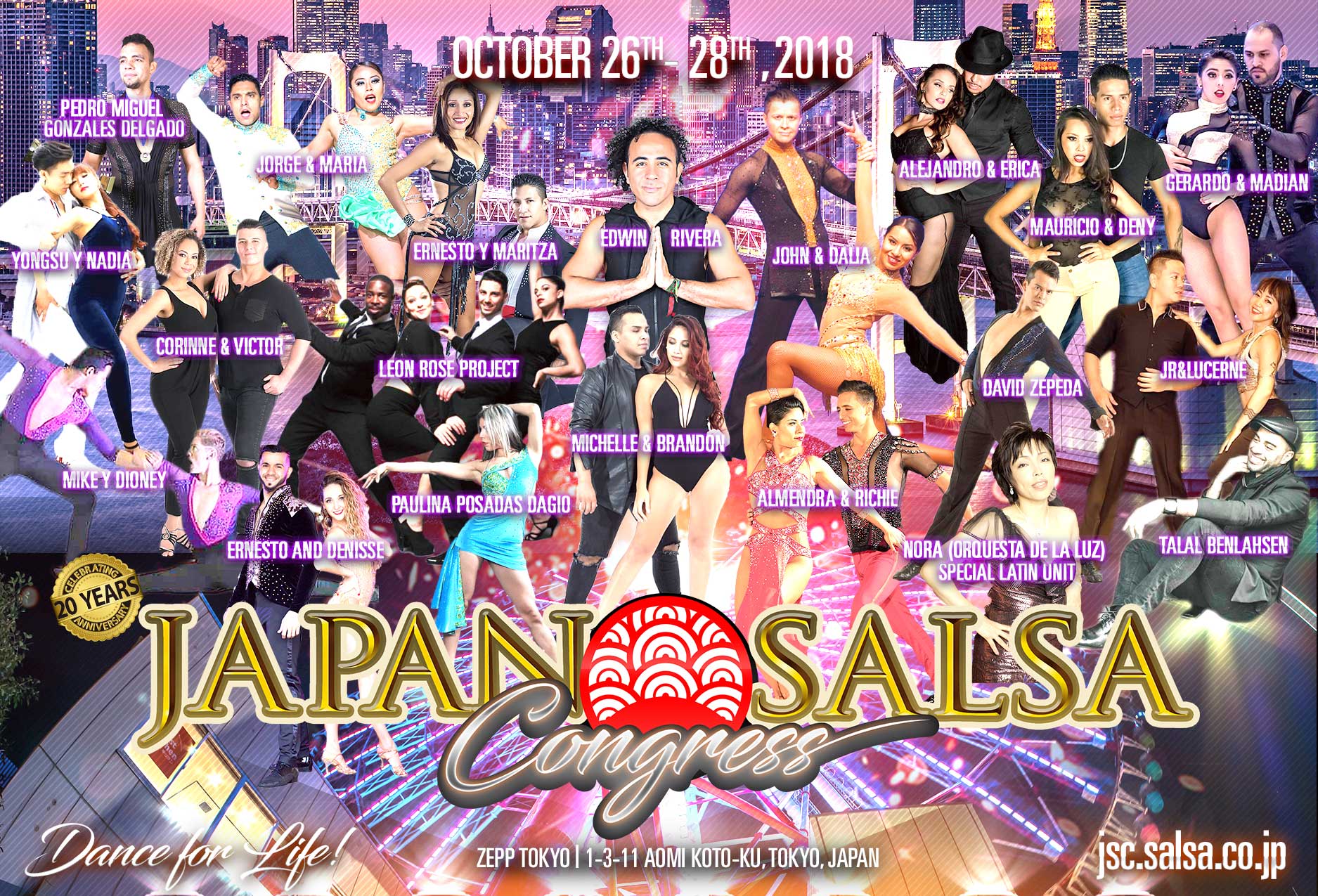 Japan Salsa Congress 2018 Flyer